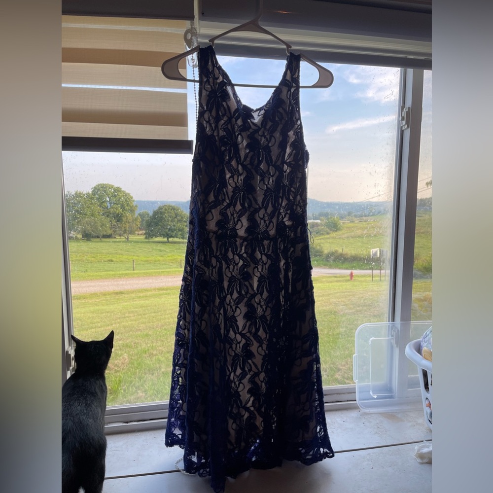 Danny and Nicoles Blue Lace Dress